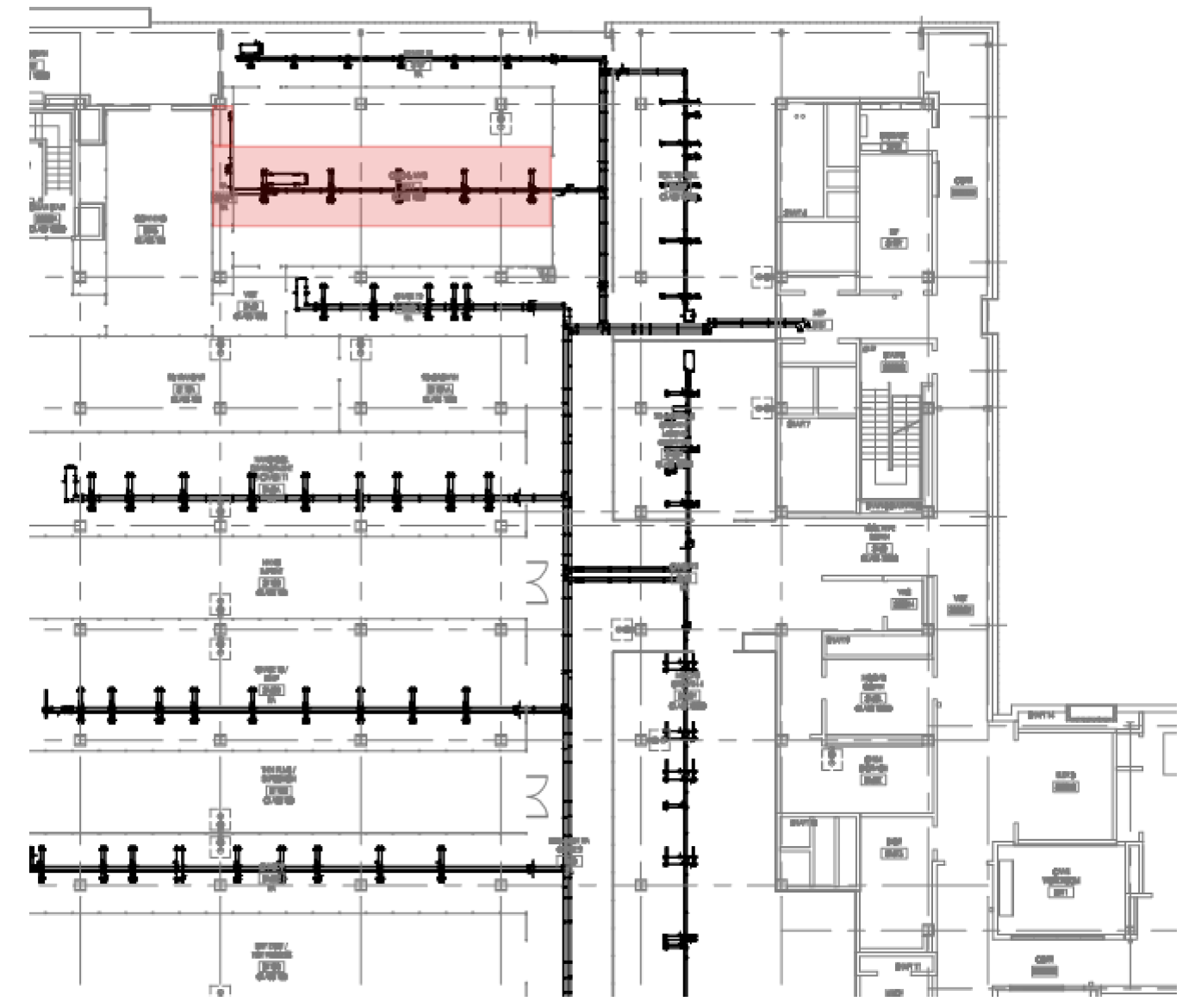 a map showing construction areas