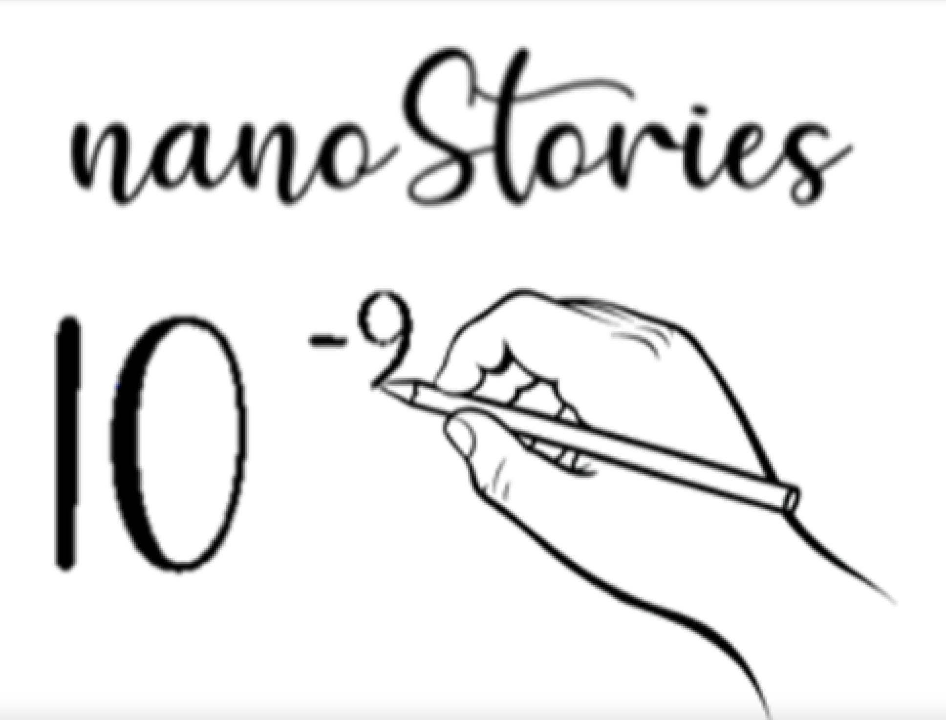 The word "nanoStories" handwritten.