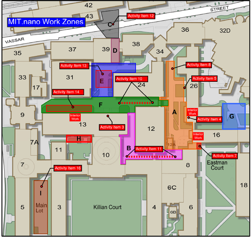 MIT.nano work zones