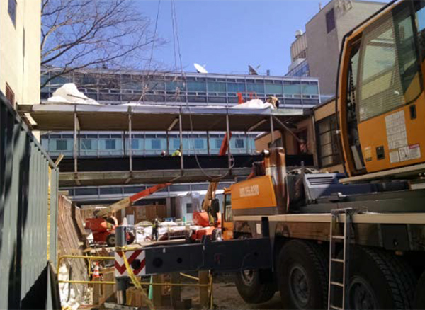 Building 24 bridge removal